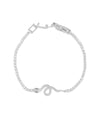 Snake Tennis Bolo Bracelet white gold with continuous diamond sparkle
