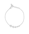 Graduating Stars Bracelet white gold with celestial diamond sparkle