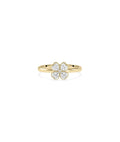 Four Leaf Clover Diamond Ring