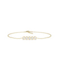 Five-Stone Bezel Diamond Bracelet