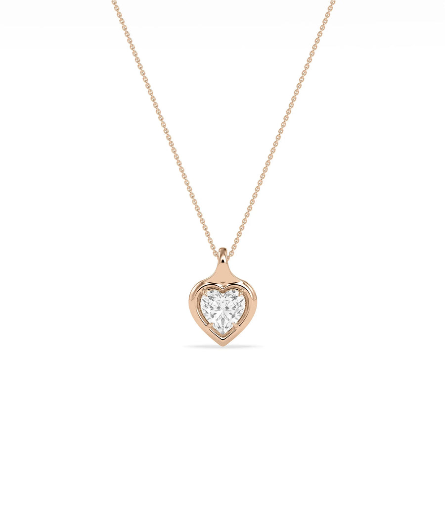 Bubble Heart Shape Charm Charm 79e | Everyday 14K Gold Jewelry