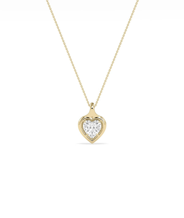 Bubble Heart Shape Charm Charm 79e | Everyday 14K Gold Jewelry