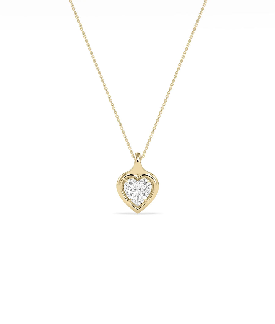 Bubble Heart Shape Charm Charm 79e | Everyday 14K Gold Jewelry
