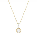 Round Bezel Solitaire Diamond Charm