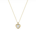 Double Layer Bezel Solitaire Diamond Charm