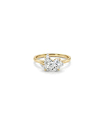ONE CUT™  Sparrow Bird Prong Set Band Ring