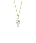 ONE CUT™ Ice Cream Prong Set Charm with Gold Bail