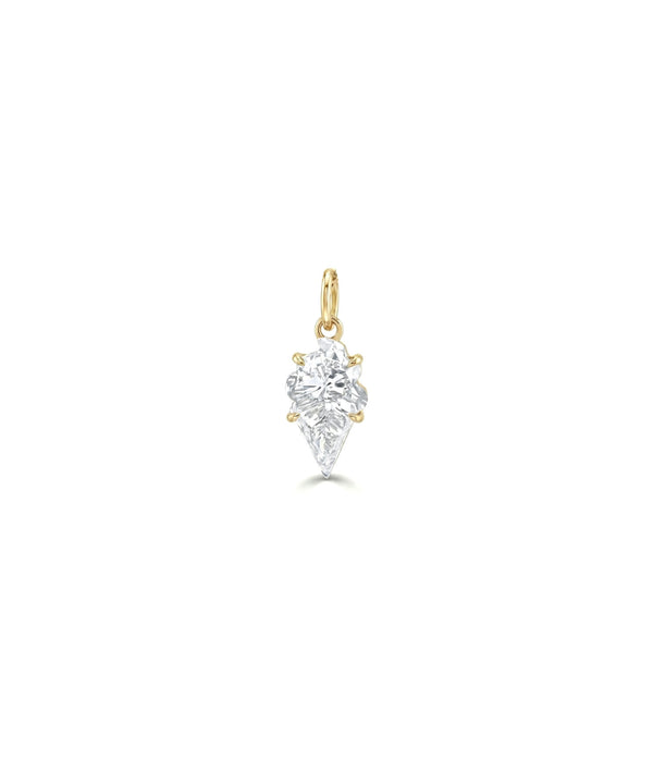 ONE CUT™ Ice Cream Prong Set Charm with Gold Bail