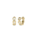 Bubble Diamond Hoop Earrings