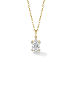 ONE CUT™ Turtoise Prong Set Charm with Gold Bail