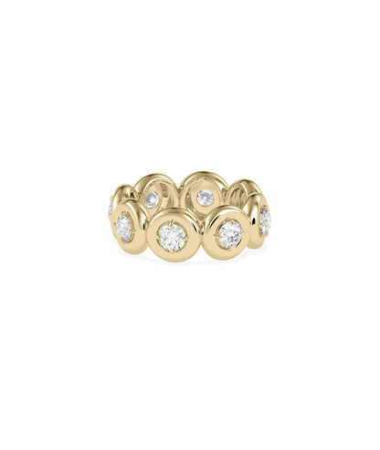Bubble Set Eternity Band Ring side profile displaying 360 degree coverage