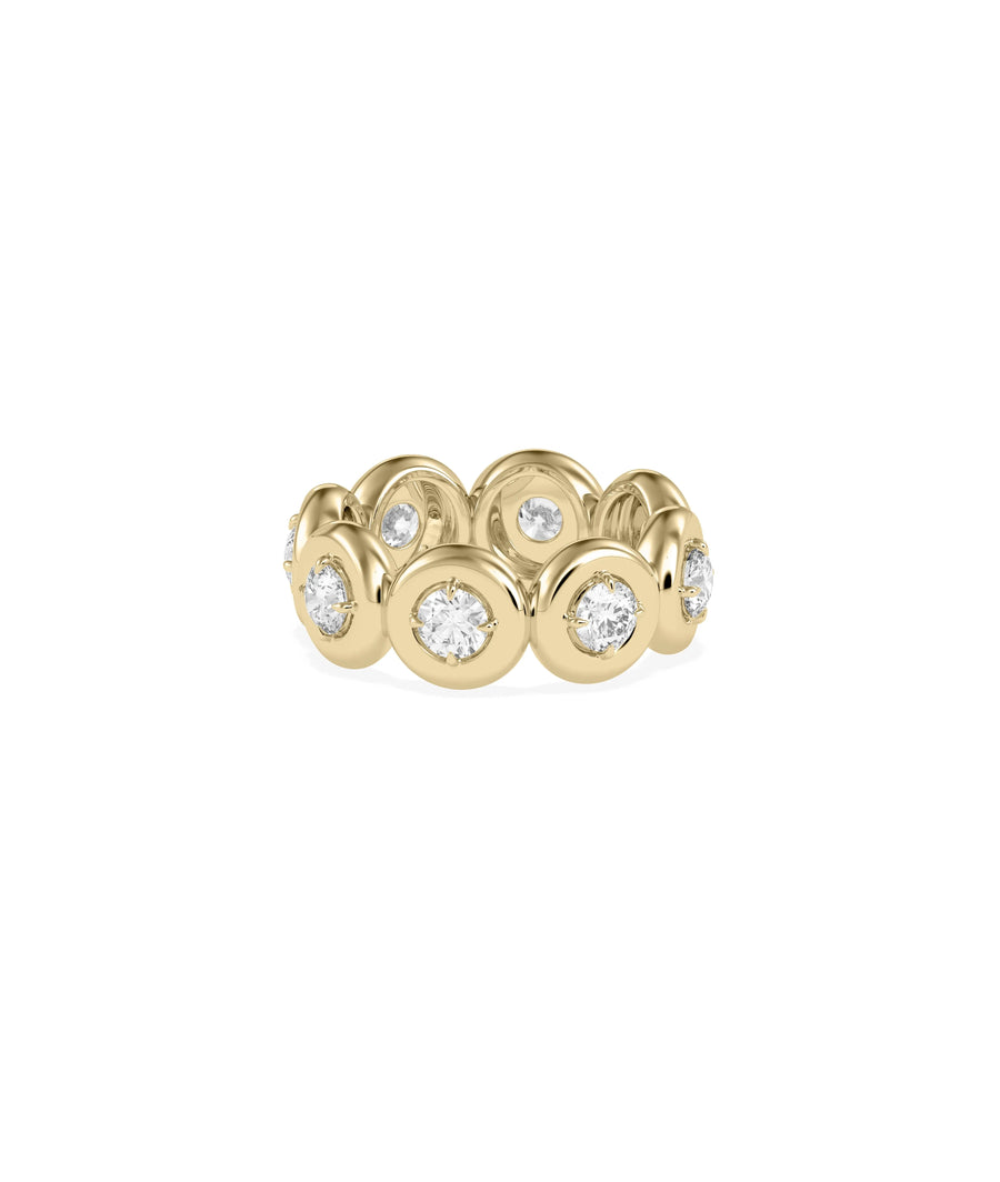 Bubble Set Eternity Band Ring side profile displaying 360 degree coverage