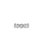 Bubble Set Band Ring side profile displaying three dimensional bubble frames