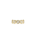 Bubble Set Diamond Half Eternity Band Ring