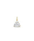 ONE CUT™ Horse Prong Set Charm with Gold Bail