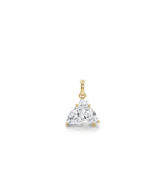 ONE CUT™ Horse Prong Set Charm with Gold Bail
