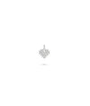 White gold Geometric Diamond Charm architectural precision