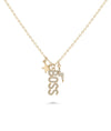 Boss Charm Necklace Set highlighting diamond-adorned power symbol