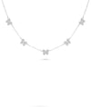 Butterfly Diamond Station Necklace - 79e | Everyday 14K Gold Jewelry