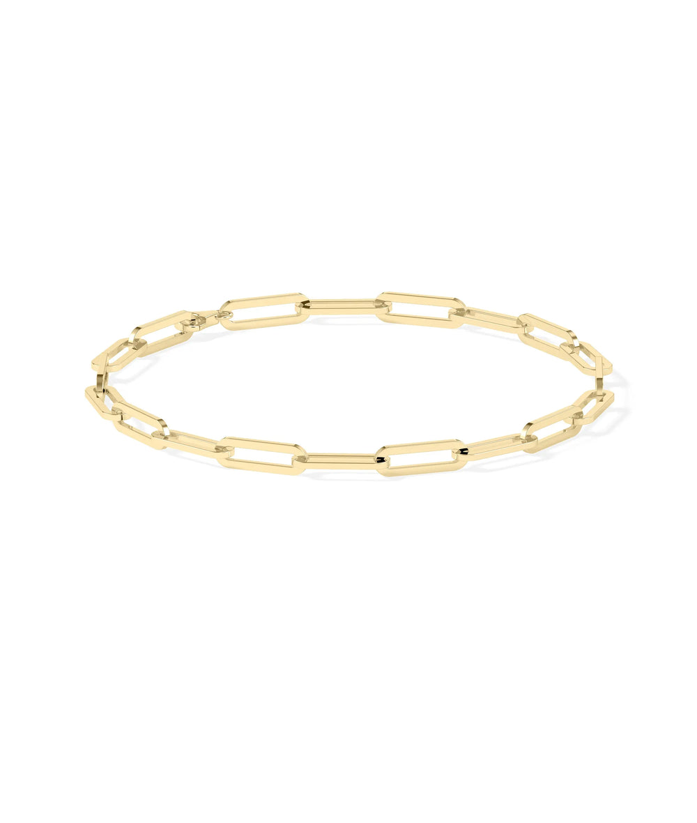 Paper Clip Gold Bracelet - 79e | Everyday 14K Gold Jewelry