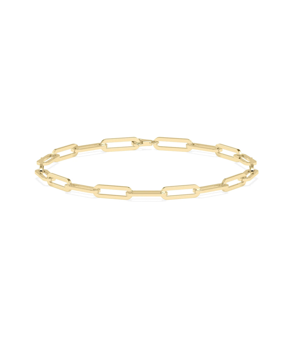 Paper Clip Gold Bracelet - 79e | Everyday 14K Gold Jewelry