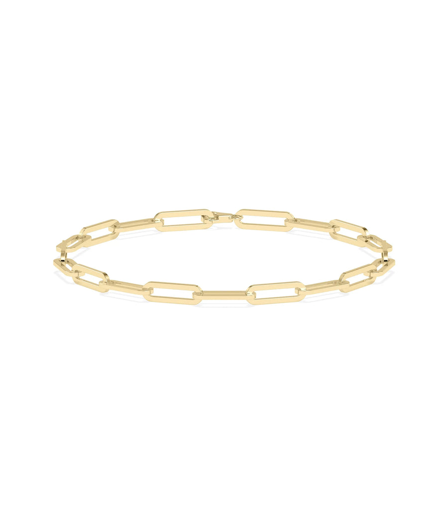 Paper Clip Gold Bracelet - 79e | Everyday 14K Gold Jewelry