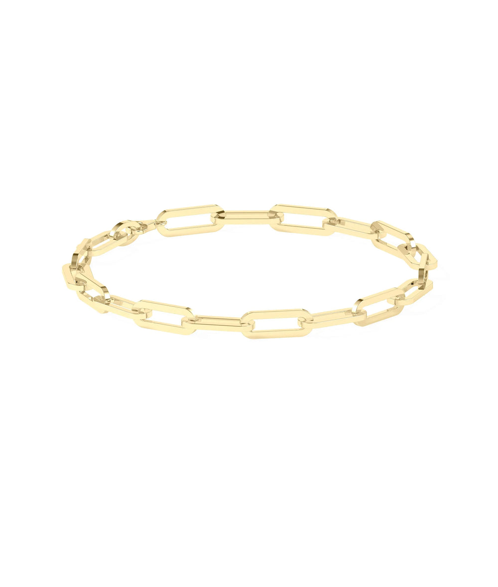 Paper Clip Gold Bracelet - 79e | Everyday 14K Gold Jewelry