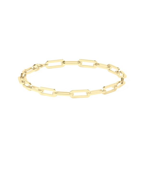Paper Clip Gold Bracelet - 79e | Everyday 14K Gold Jewelry alternate view
