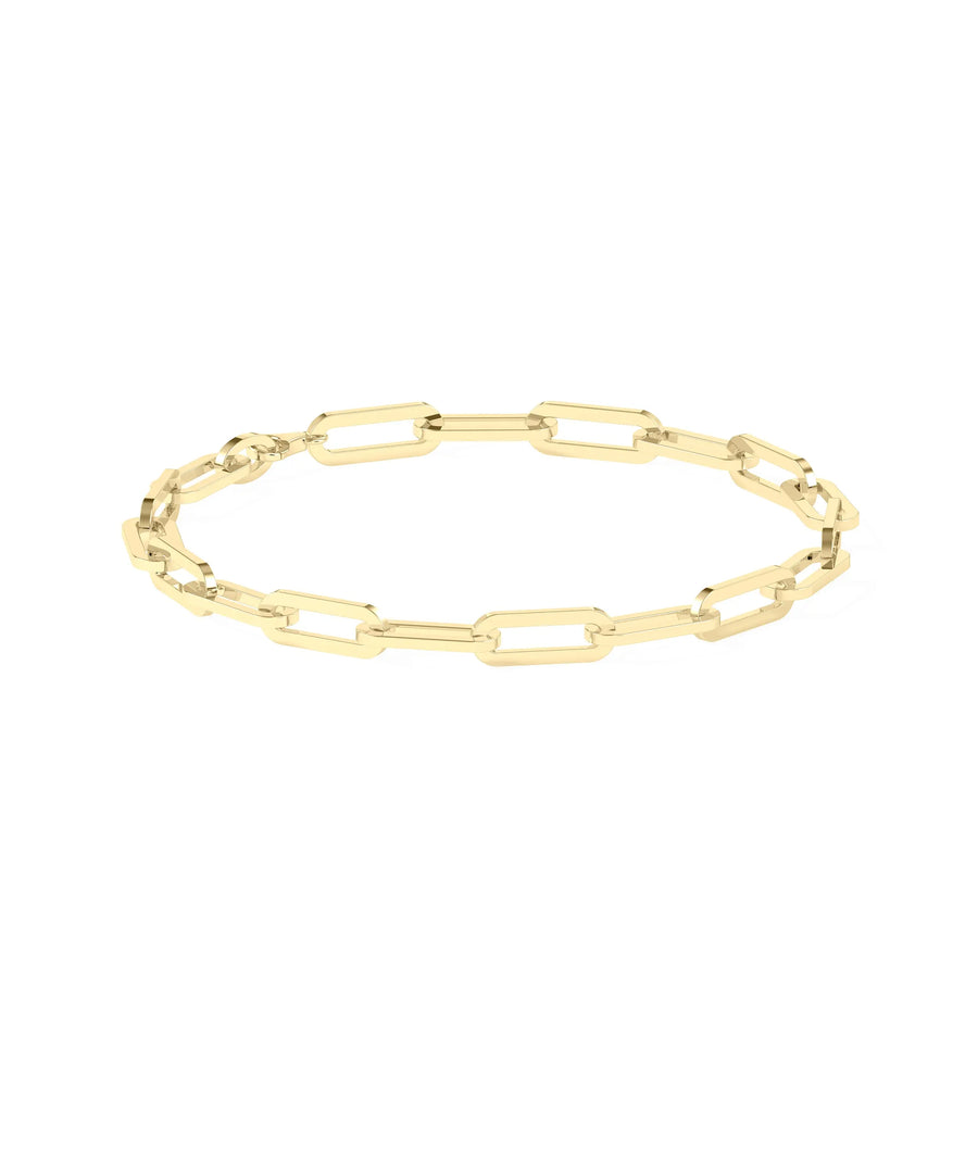 Paper Clip Gold Bracelet - 79e | Everyday 14K Gold Jewelry