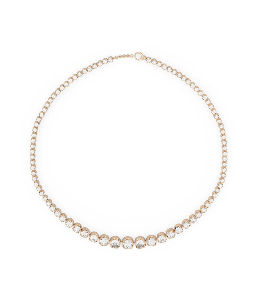 Diamond Tennis Necklace - 79e | Everyday 14K Gold Jewelry