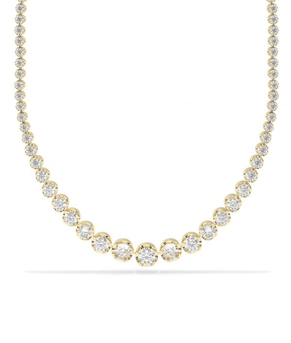 Diamond Tennis Necklace - 79e | Everyday 14K Gold Jewelry alternate view