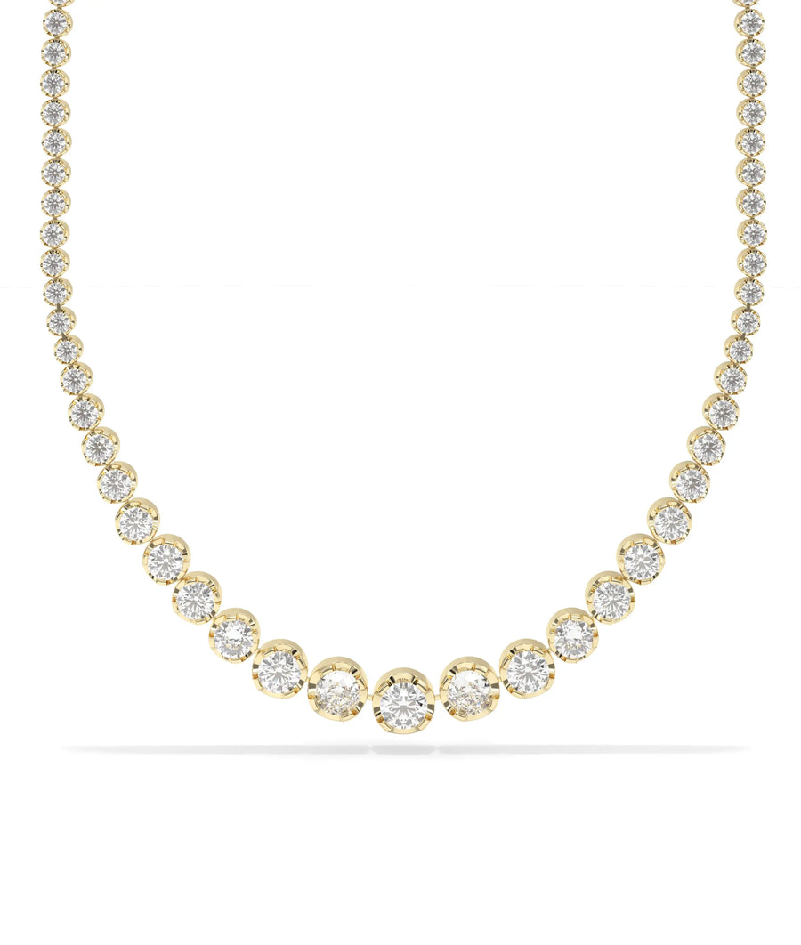 Diamond Tennis Necklace - 79e | Everyday 14K Gold Jewelry