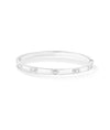 White gold 5 Station Diamond Bangle modern breathable design