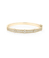 Rose gold Diamond Station Bangle featuring rhythmic pattern