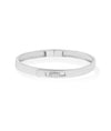 White gold Diamond Buckle Bangle hardware-inspired styling