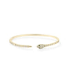 Snake Split Bangle yellow gold with serpentine design detail