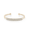 Rose gold Diamond Pave Flex Bangle featuring 1.25 ctw diamonds