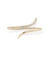Rose gold Diamond Bypass Bangle with sparkling diamond accents