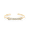 Rose gold Diamond Cuff Bangle with sparkling diamond accents