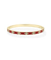 Geometric station enamel bangle with diamond accents fashion presentation