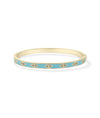 Diamond Shape Station Enamel Bangle on wrist modern jewelry display