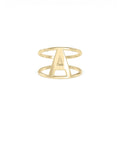 Personalized Gold Initial Ring