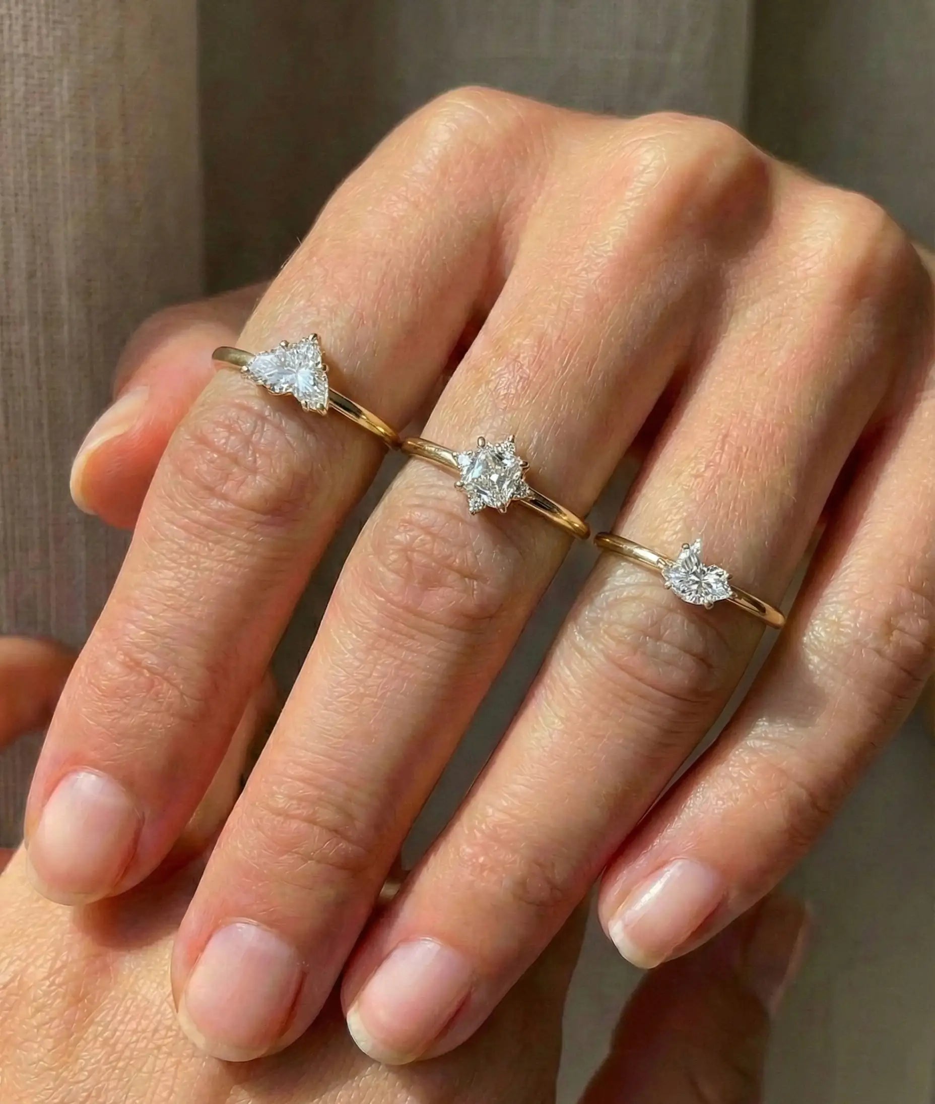 ONE CUT™ Horse Prong Set Band Ring