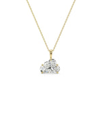 ONE CUT™ Cloud Prong Set Charm with Gold Bail