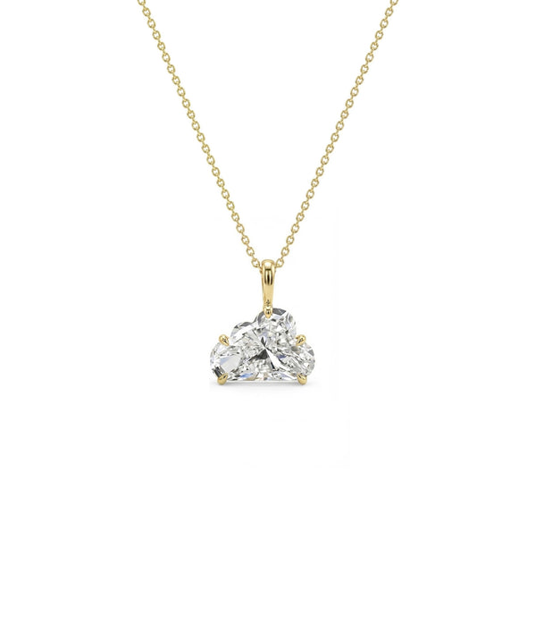 ONE CUT™ Cloud Prong Set Charm with Gold Bail alternate view
