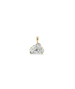 ONE CUT™ Cloud Prong Set Charm with Gold Bail
