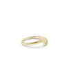 Split Diamond and Gold Band Ring - 79e | Everyday 14K Gold Jewelry