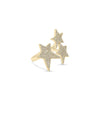 3 Star Diamond Ring side angle showing graduated star size detail