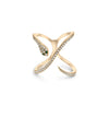 Snake Cross Ring rose gold featuring transformation symbolism