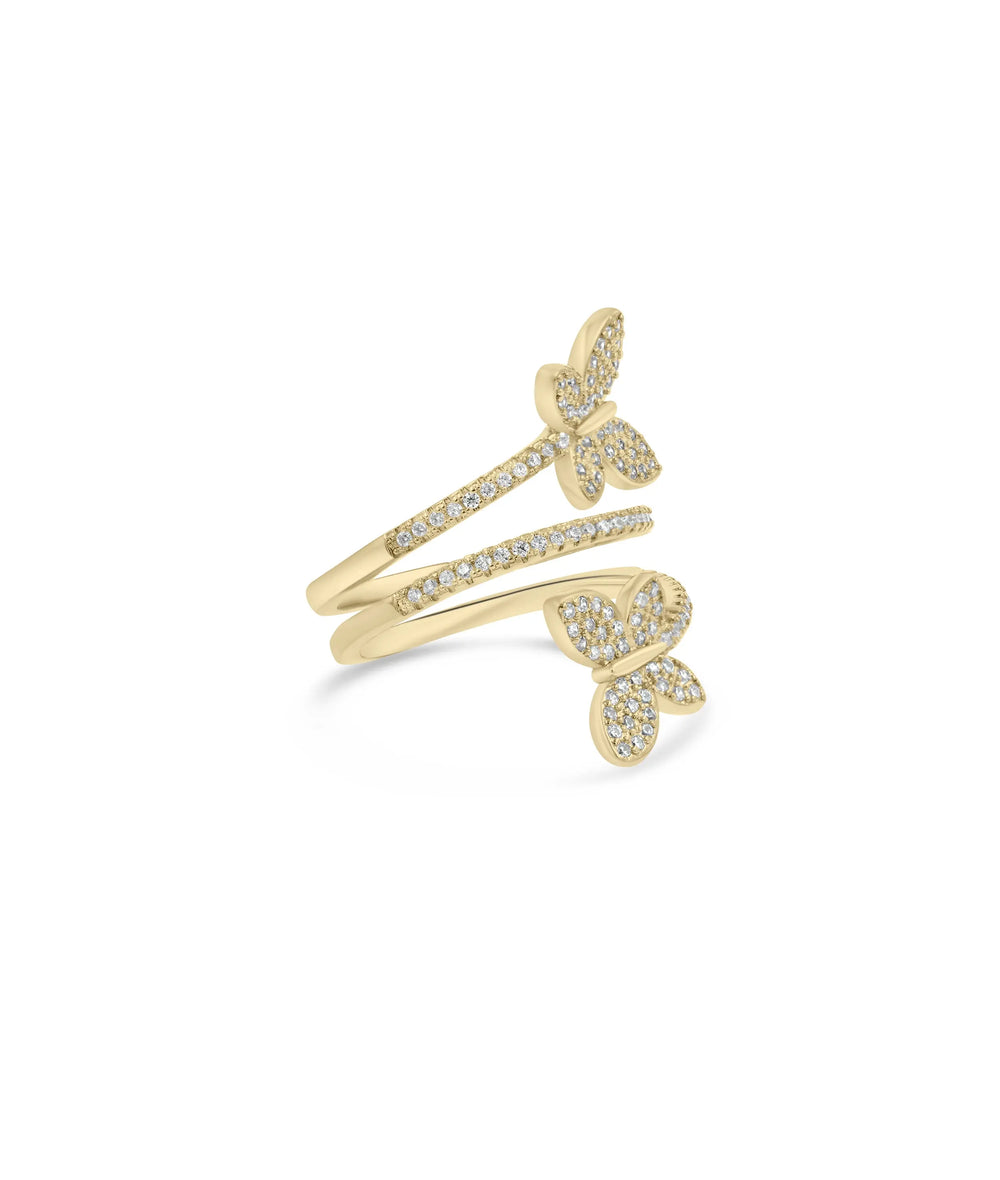 Bypass Butterfly Ring - 79e | Everyday 14K Gold Jewelry
